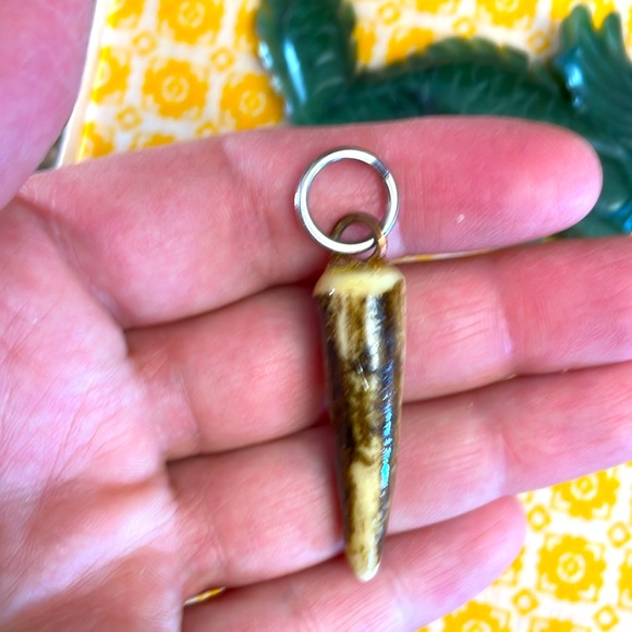 Vintage Tibetan Jadeite Nephrite Jade Dragon Figurine Sculpture Horn Pendant LOT - Picture 5 of 9